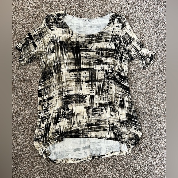 Bryn Walker Brush Stroke Casual Tunic Blouse - Picture 1 of 5